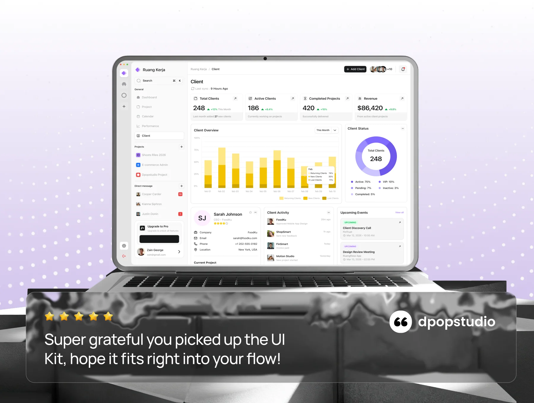 Ruang Kerja – Project Management Dashboard UI Kit 8