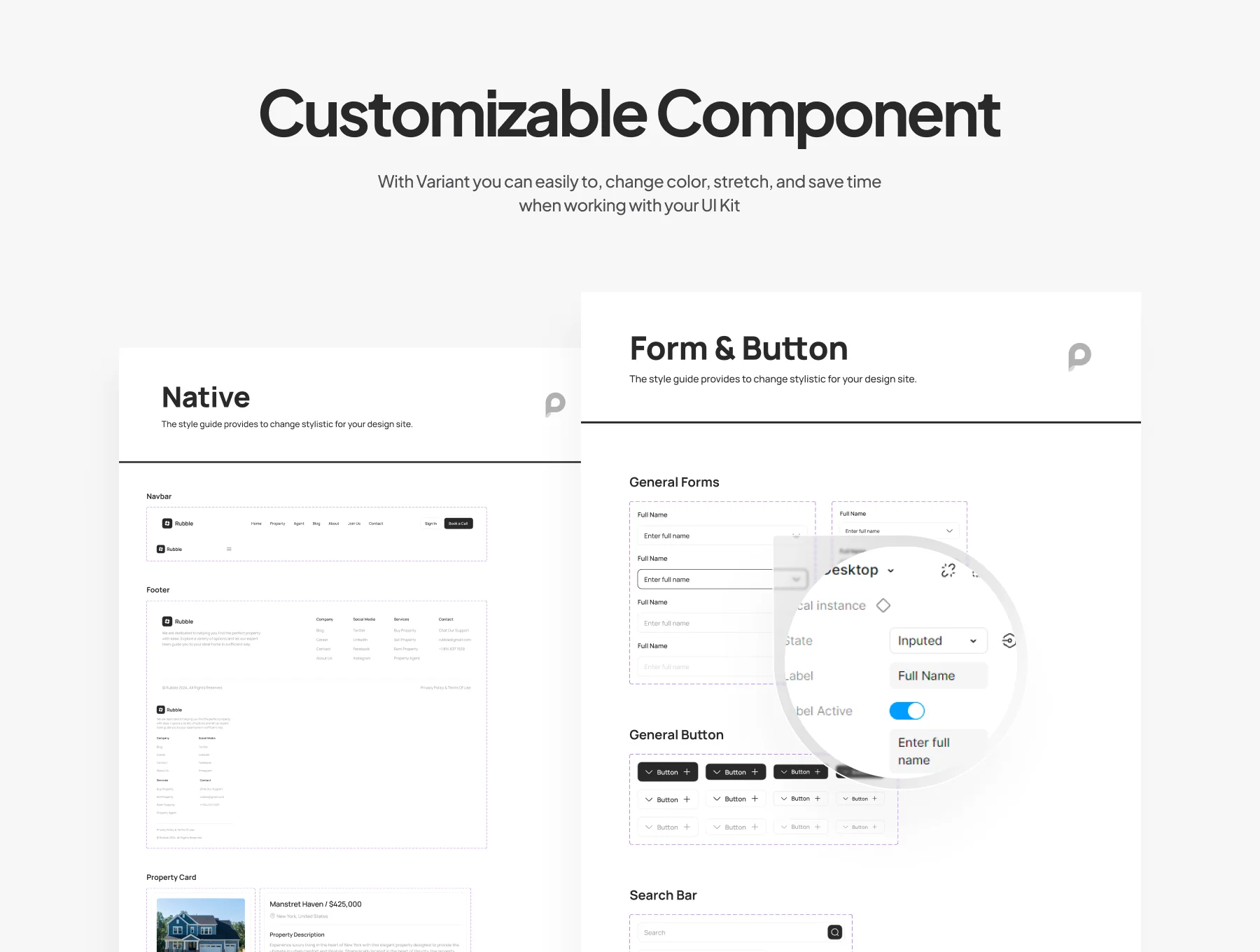 Rubble - Property Website UI Kit 3