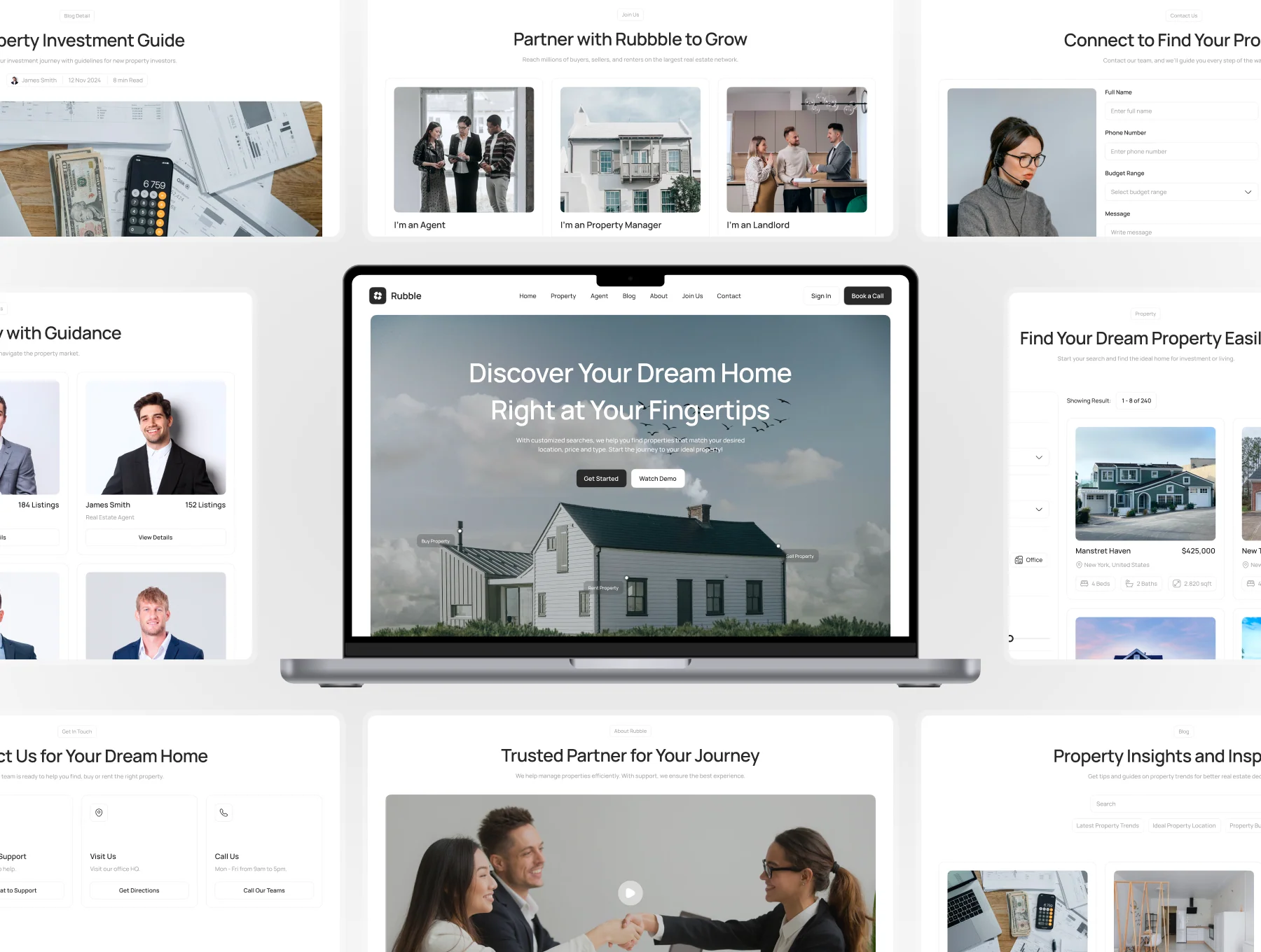 Rubble - Property Website UI Kit 5