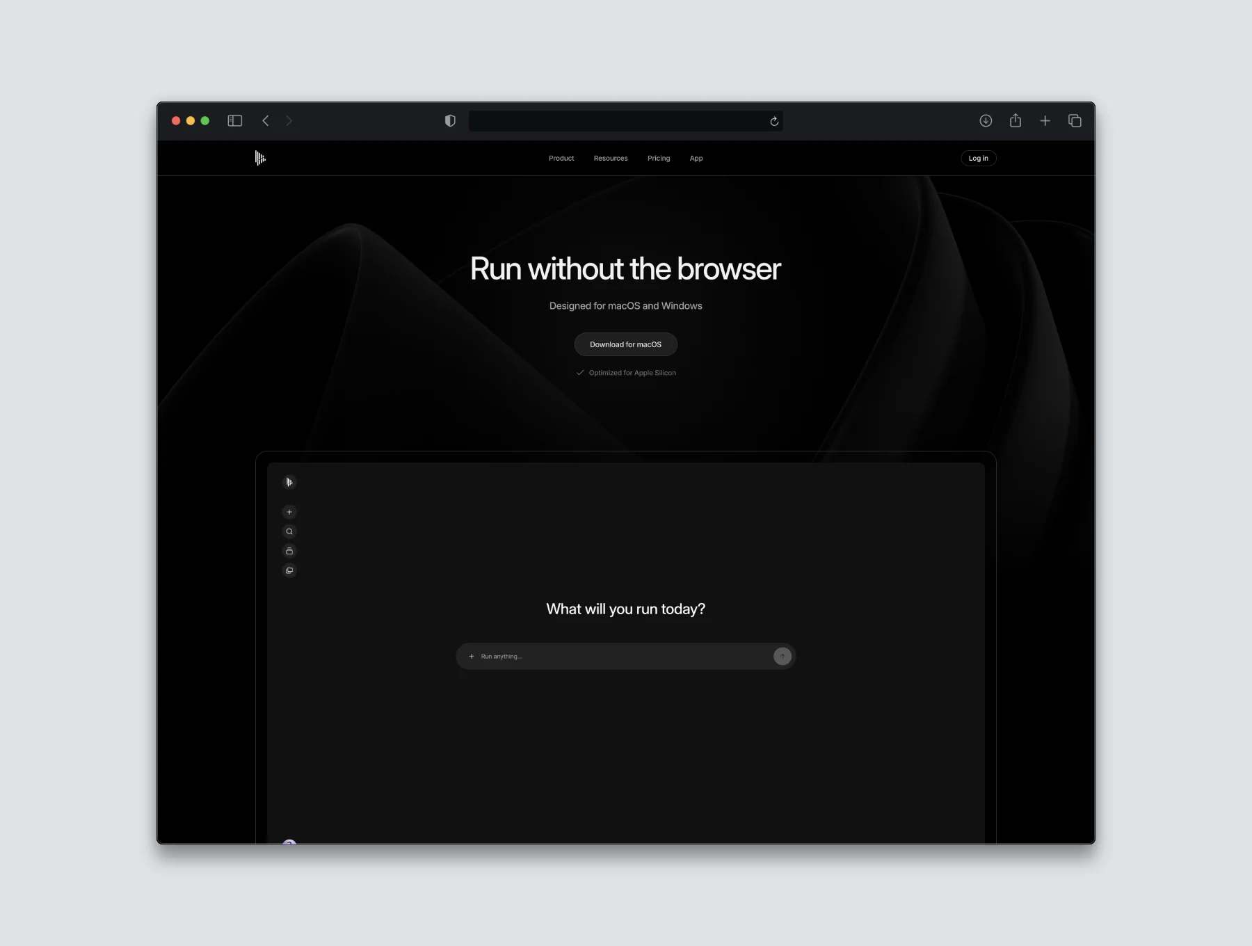 Run 1.0 – AI Model Website Template 2