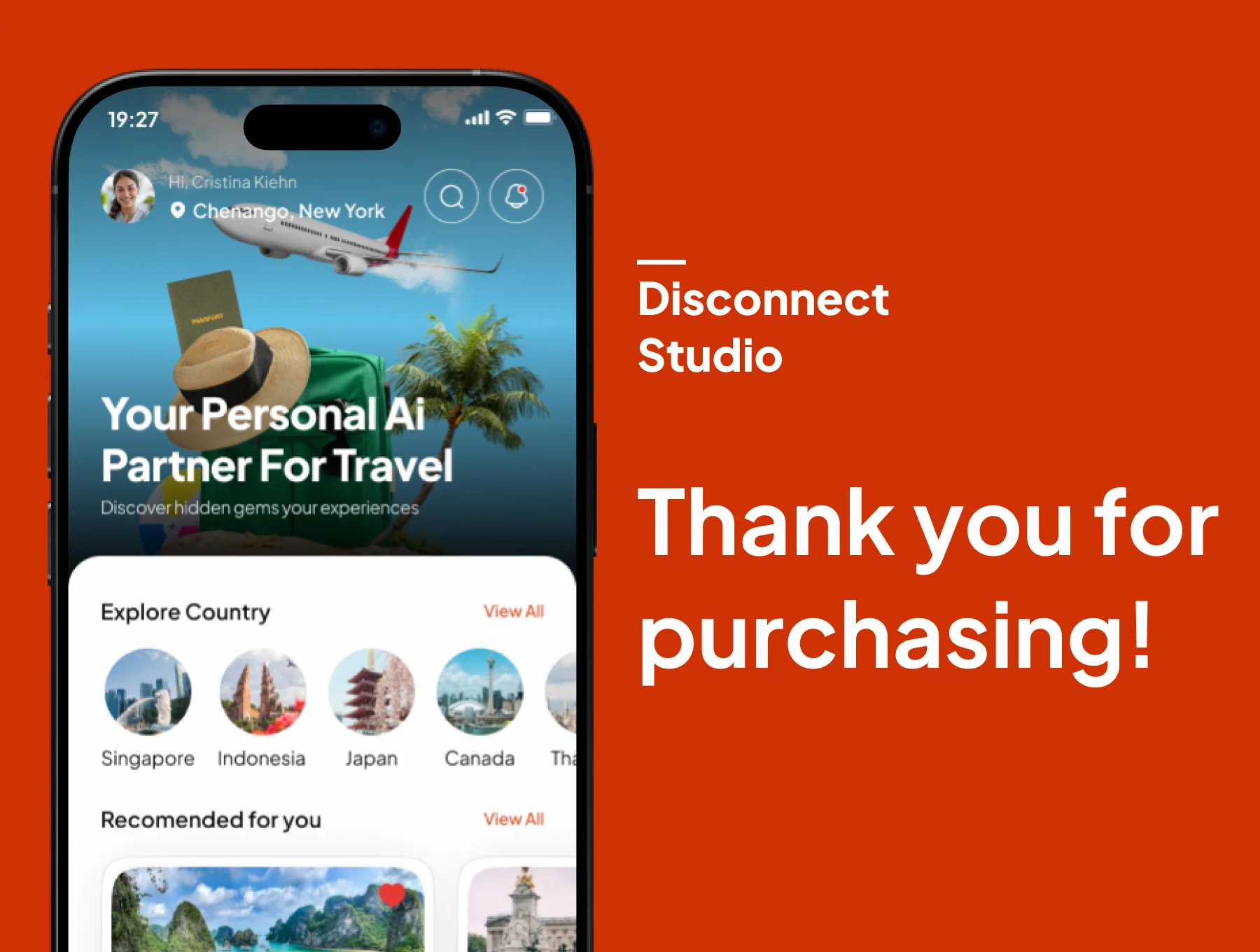 Runaway - AI Trip Planner Mobile App UI Kits 6