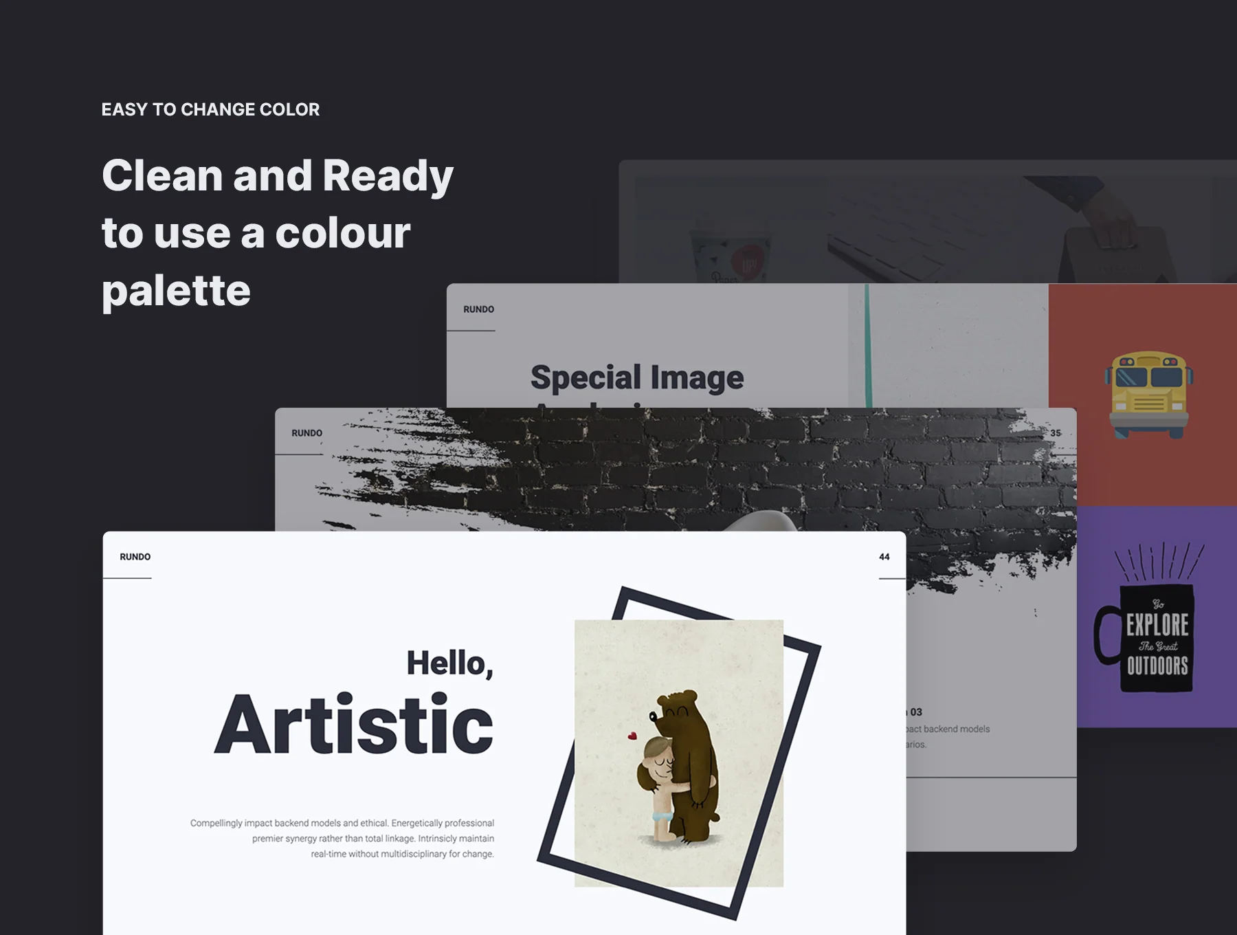 RUNDO - Minimal Presentation Template 6