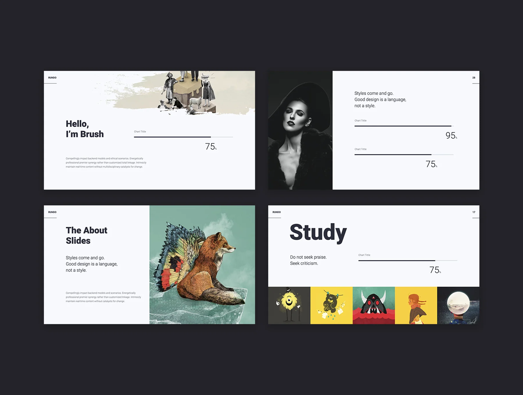 RUNDO - Minimal Presentation Template 7
