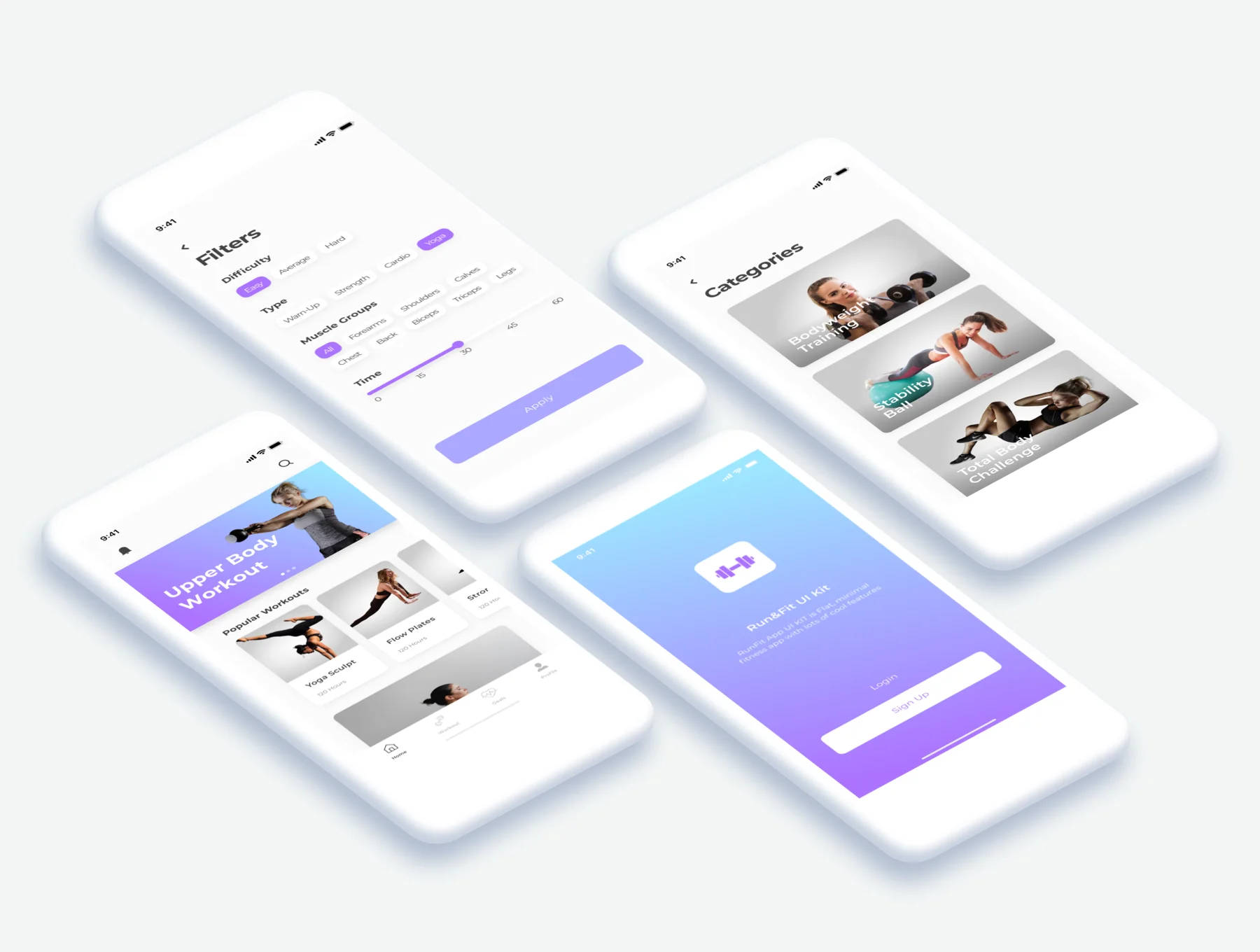 Run&Fit Fitness App UI Kit 3