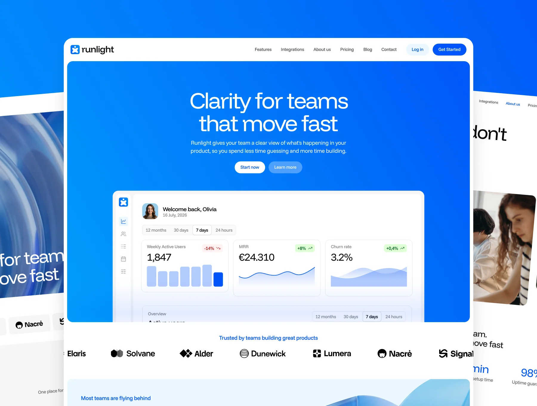 Runlight · SaaS & Startup · AI-Ready Website Template