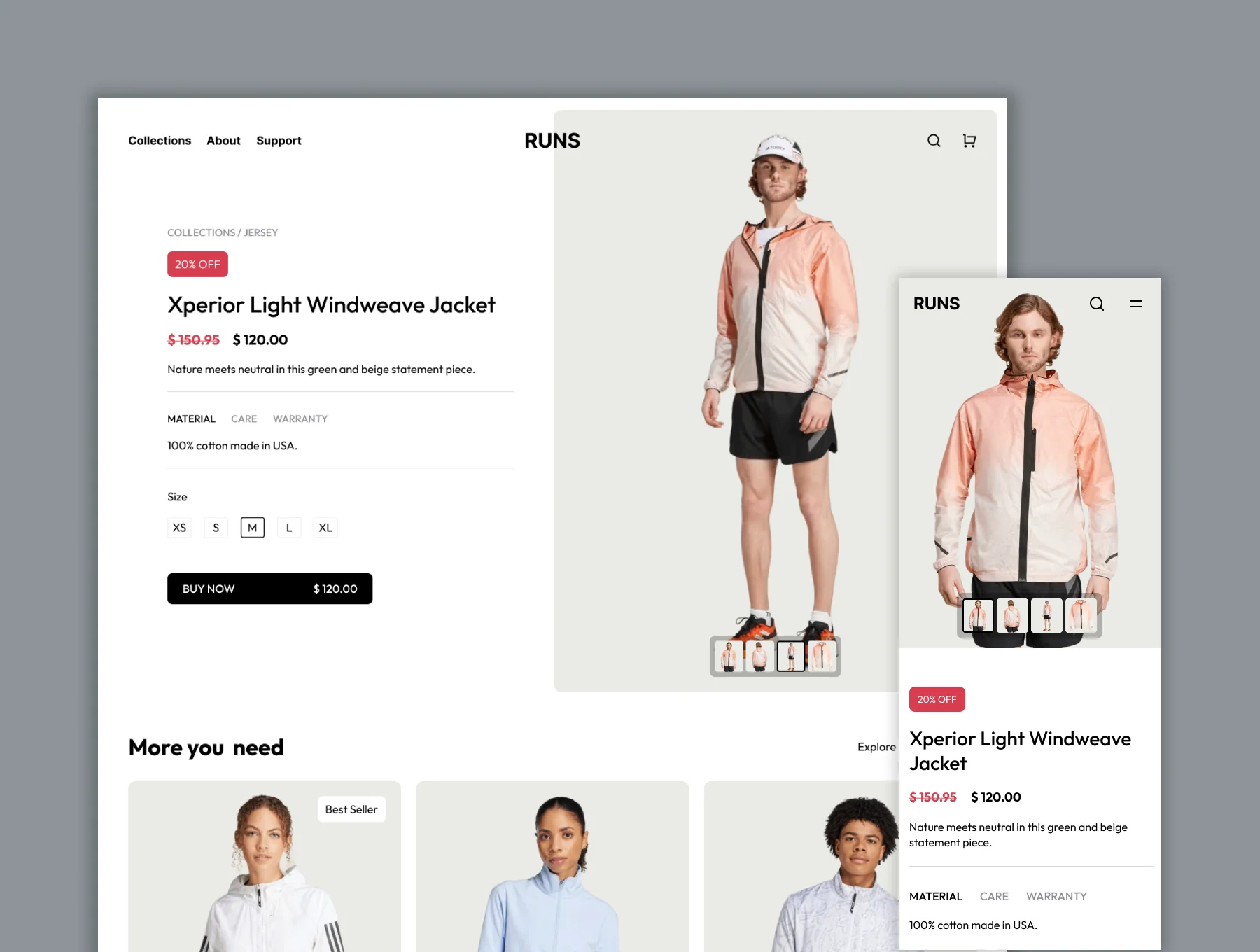 RUNS - Ecommerce Framer Template 2