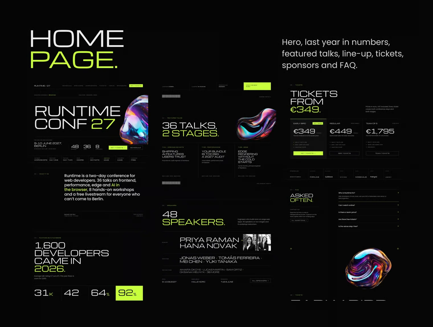 Runtime – Conference Website Template 3
