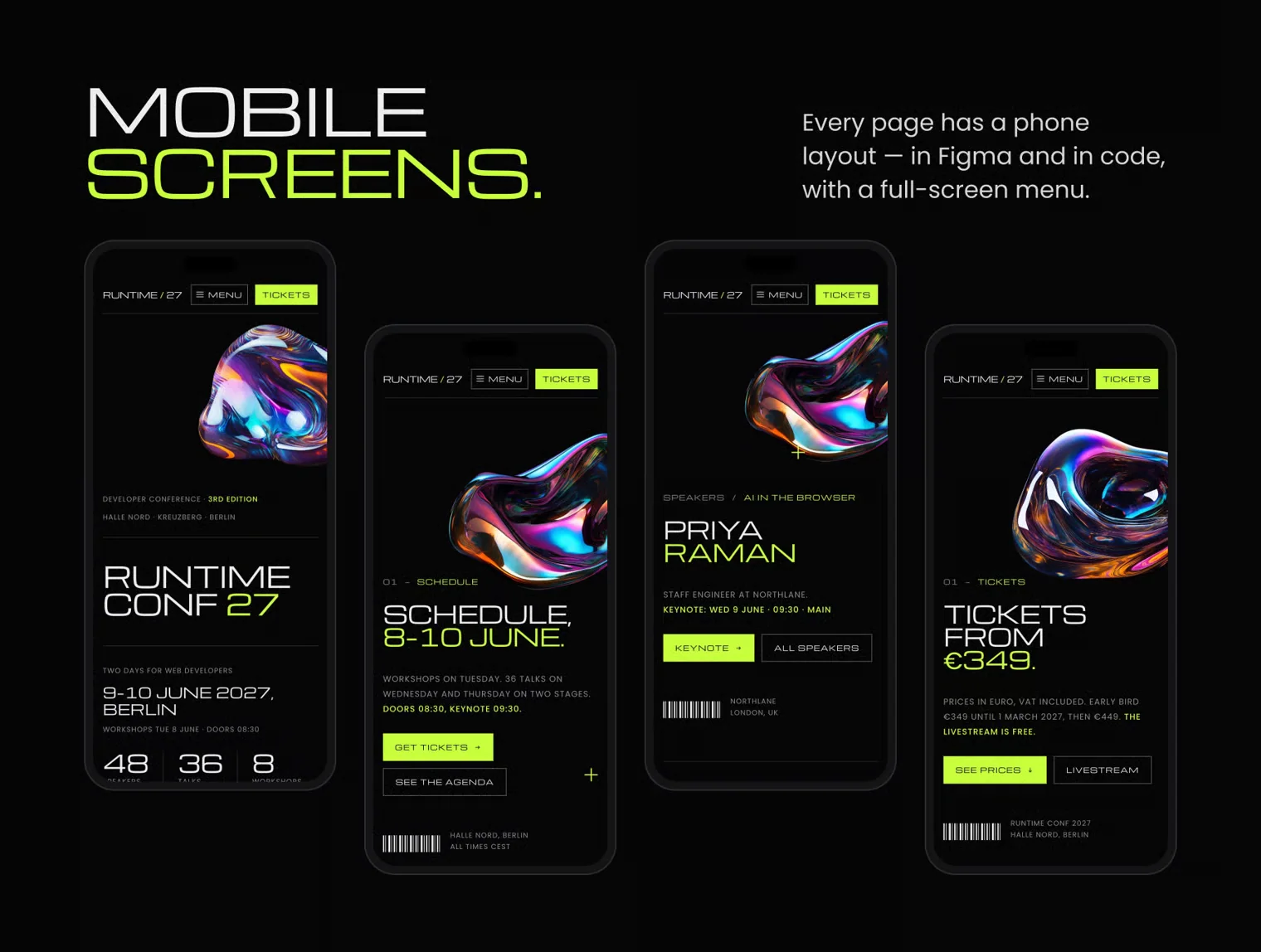 Runtime – Conference Website Template 6