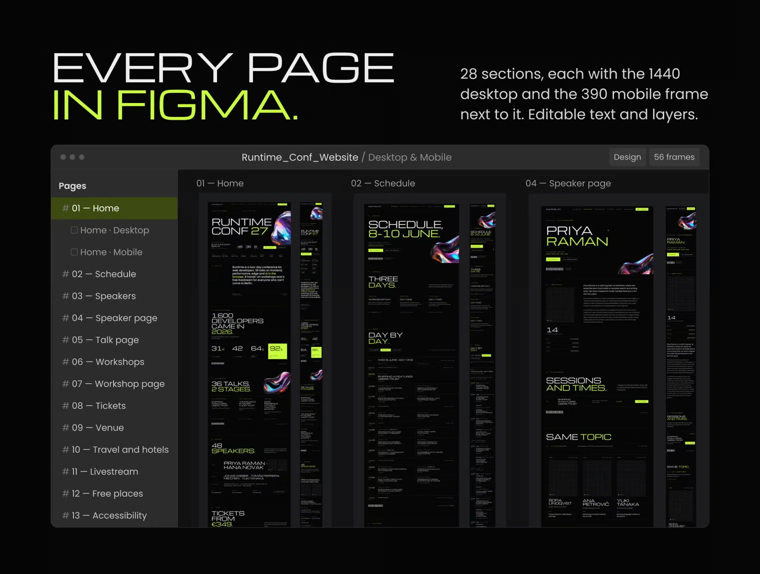 Runtime – Conference Website Template 7