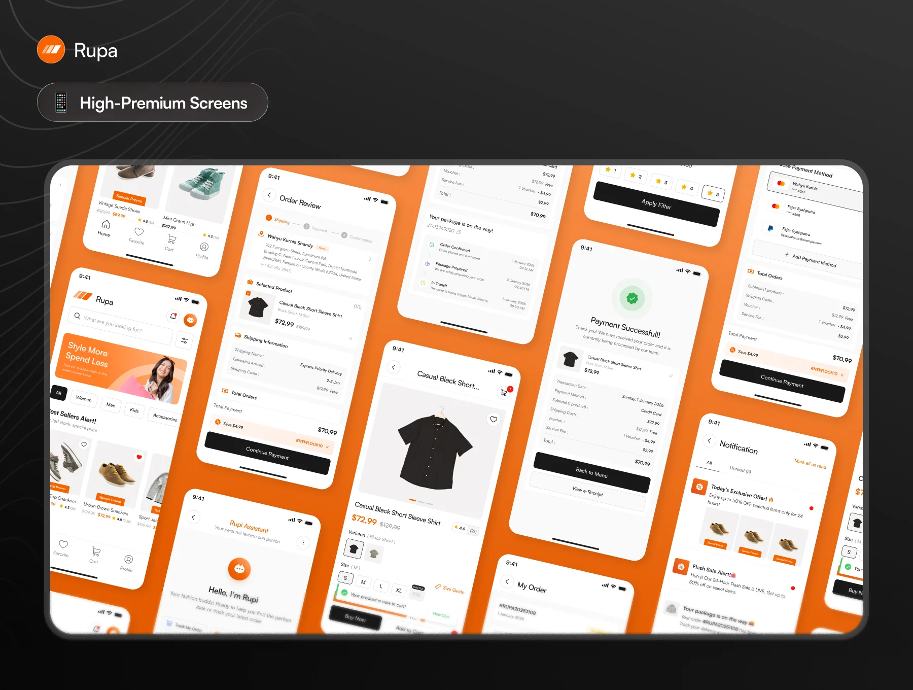 Rupa - Fashion e-Commerce App UI Kit 2