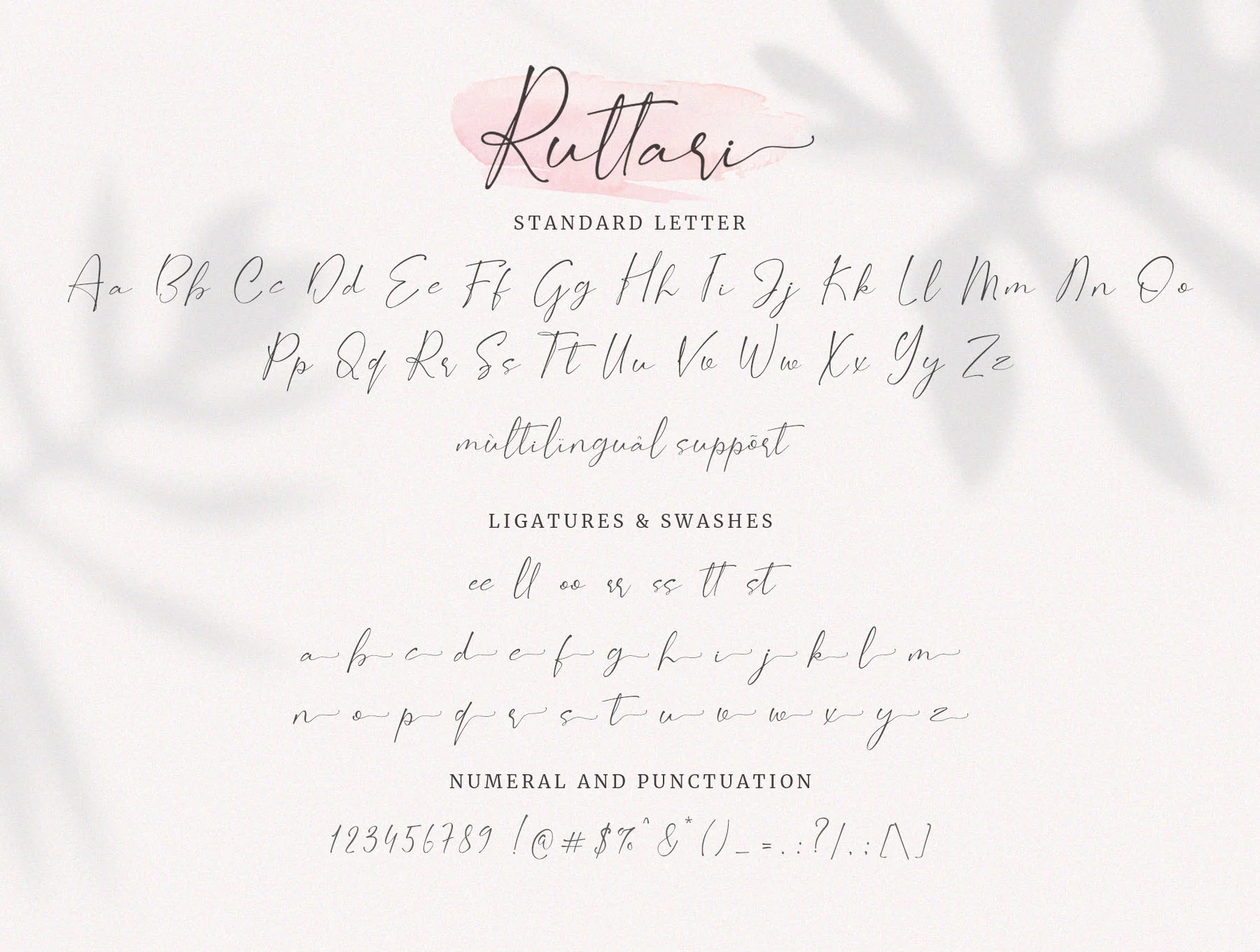 Ruttari // Chic Handwritten Font 11