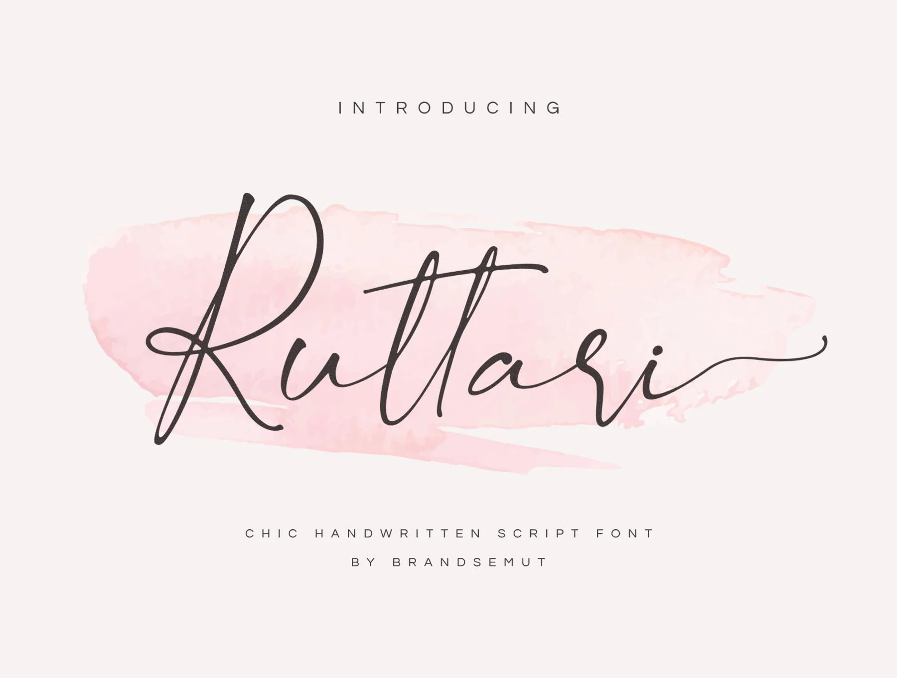 Ruttari // Chic Handwritten Font