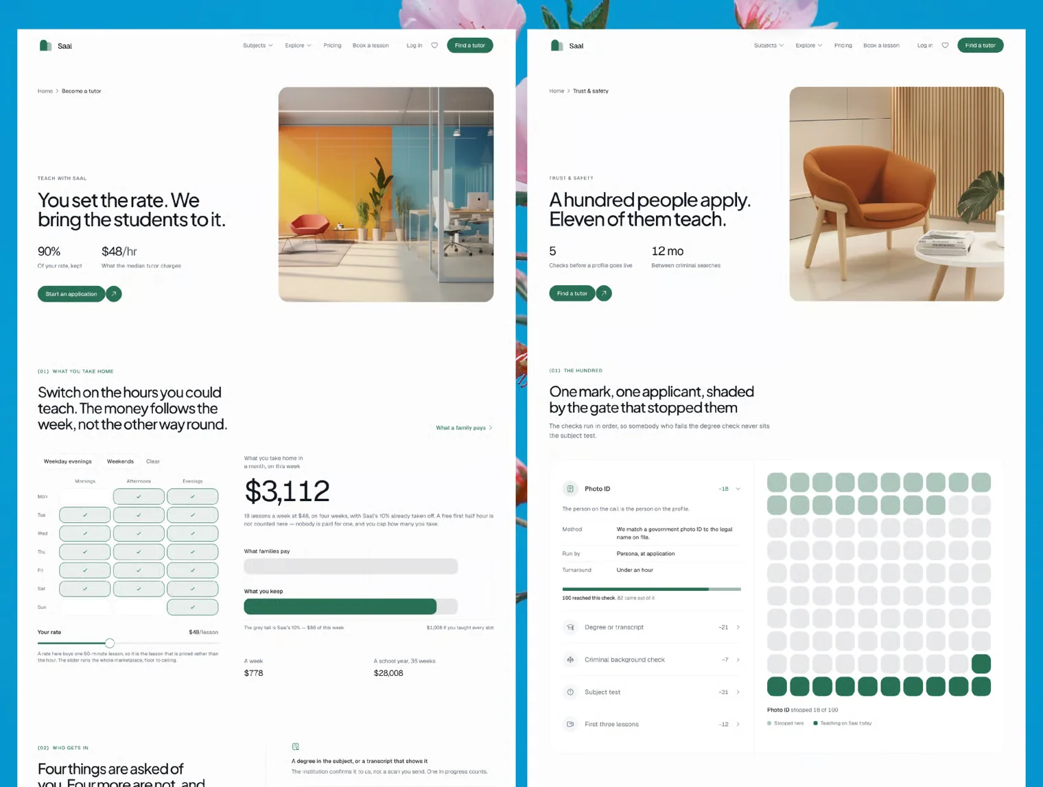 Saal — Tutor Marketplace React Next.js Template 3