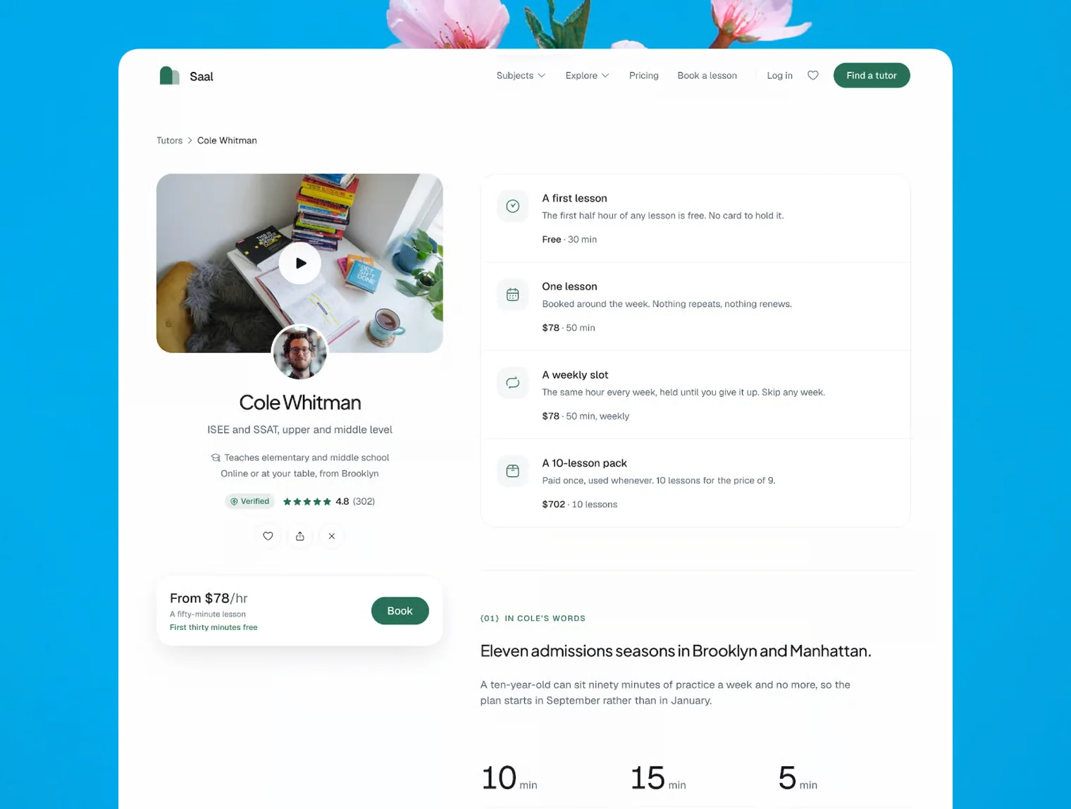 Saal — Tutor Marketplace React Next.js Template 4