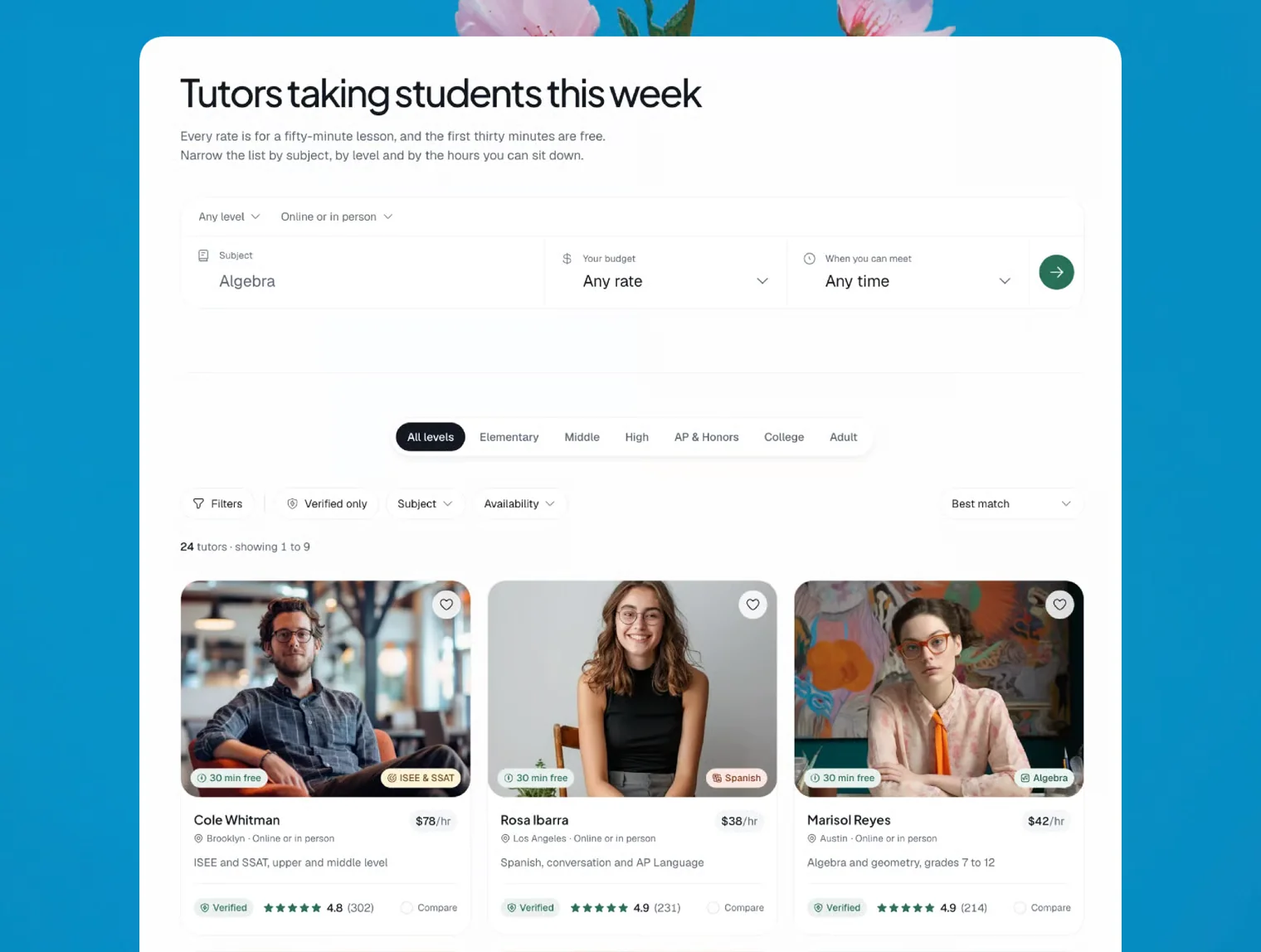 Saal — Tutor Marketplace React Next.js Template 6