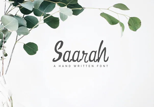 Saarah Fresh Font