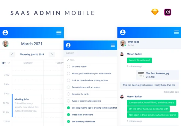 SaaS Admin Mobile UI Kit