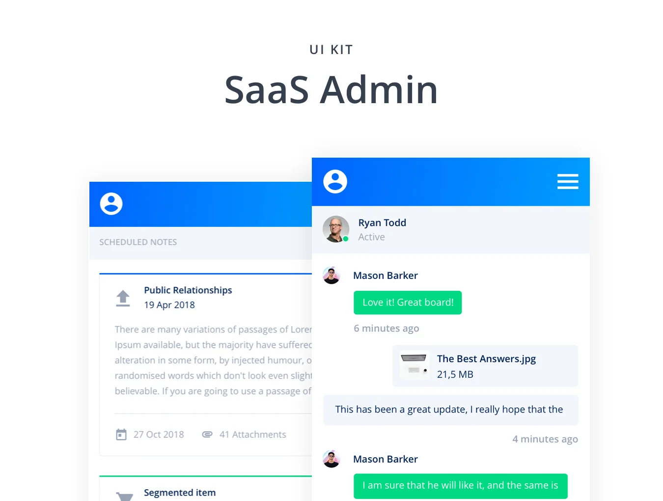 SaaS Admin Mobile UI Kit