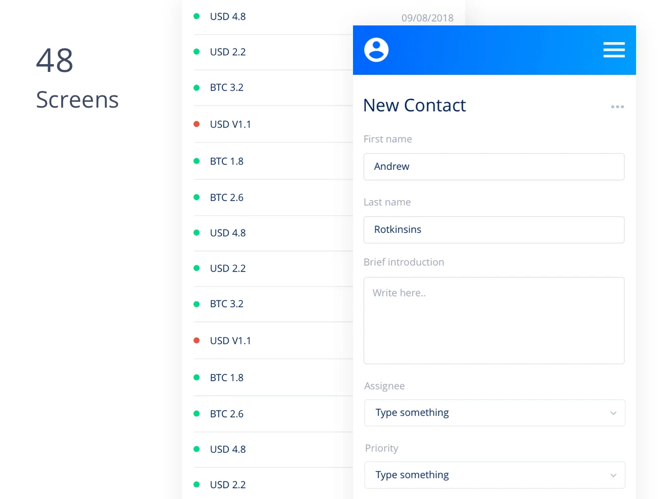 SaaS Admin Mobile UI Kit 4