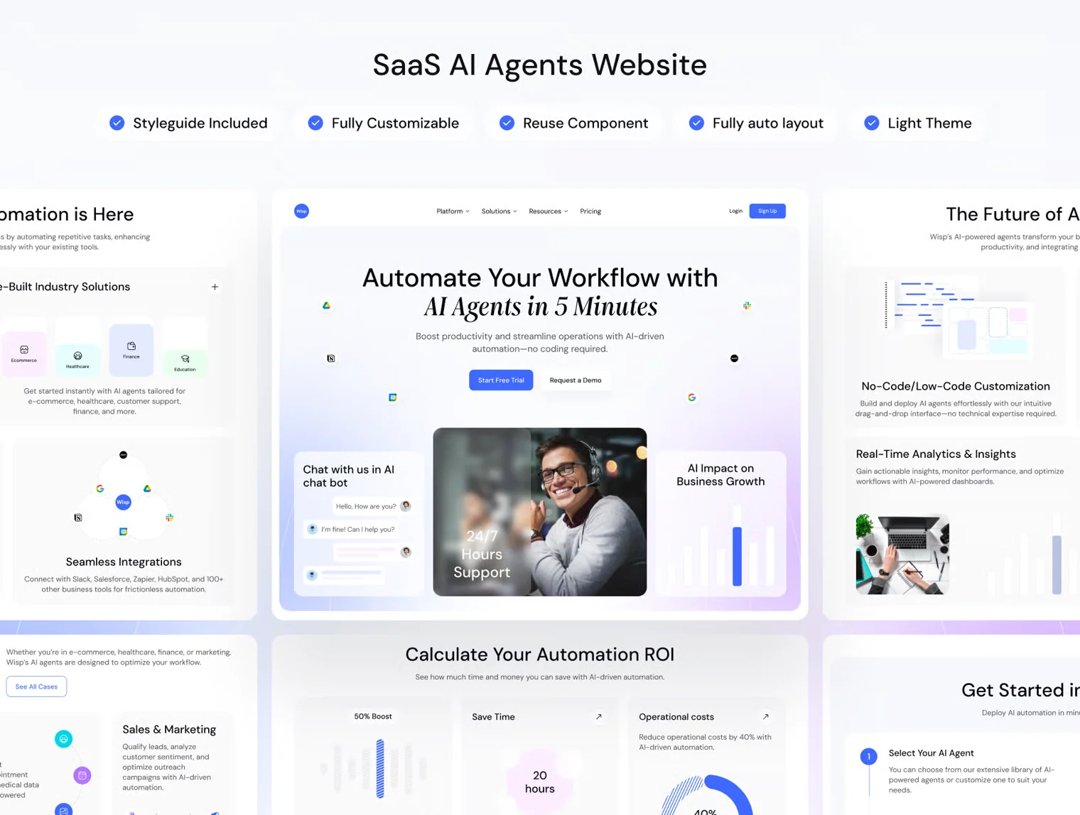 SaaS AI Agents Website