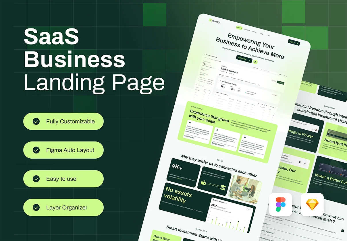 SaaS Business Landing Page