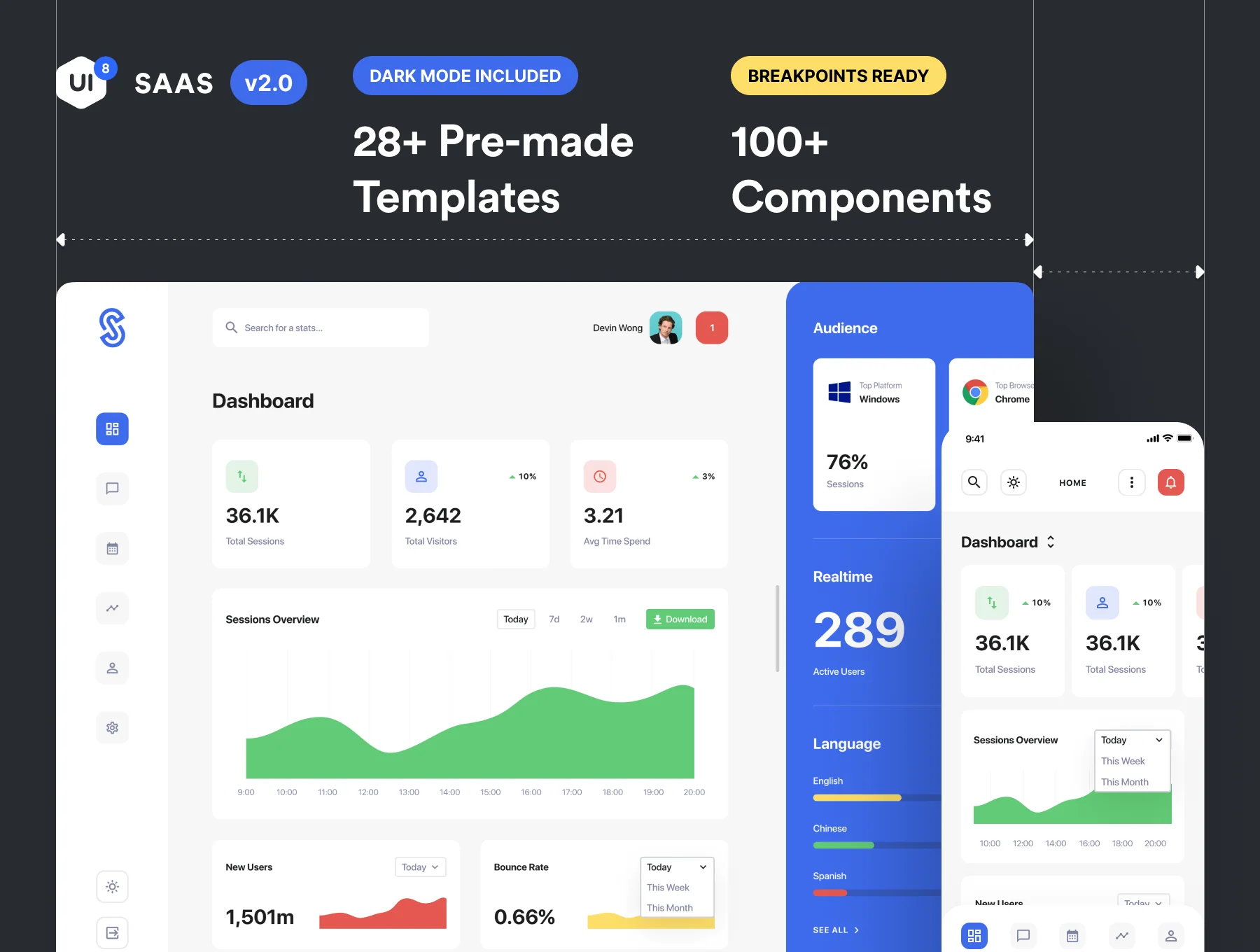 SaaS Dashboard App Starter Kit 2.0 4