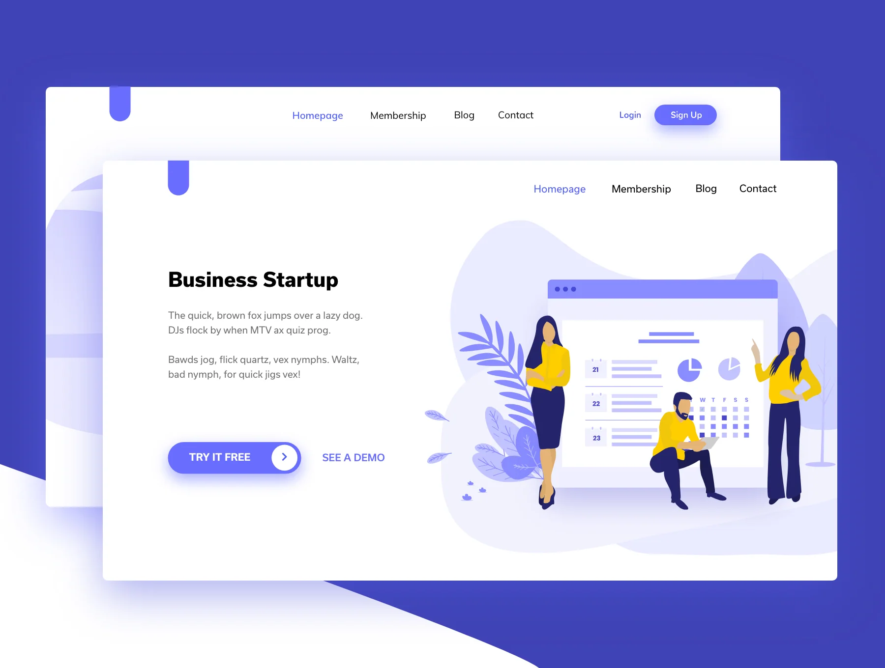 SAAS Landing Page Illustrations 3