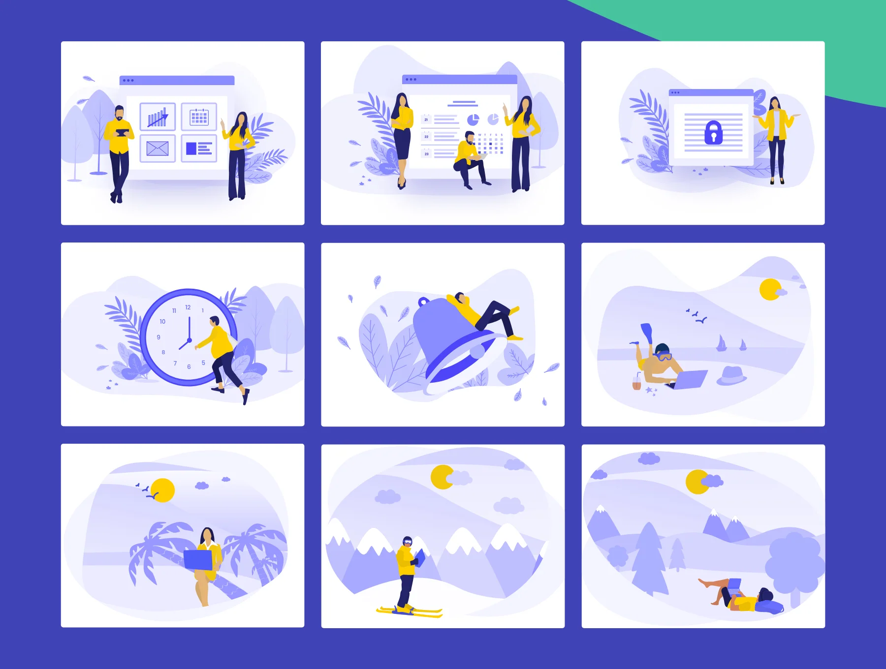 SAAS Landing Page Illustrations 4