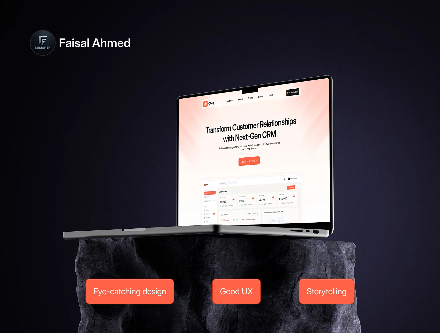 Obliq SaaS Landing Page 2