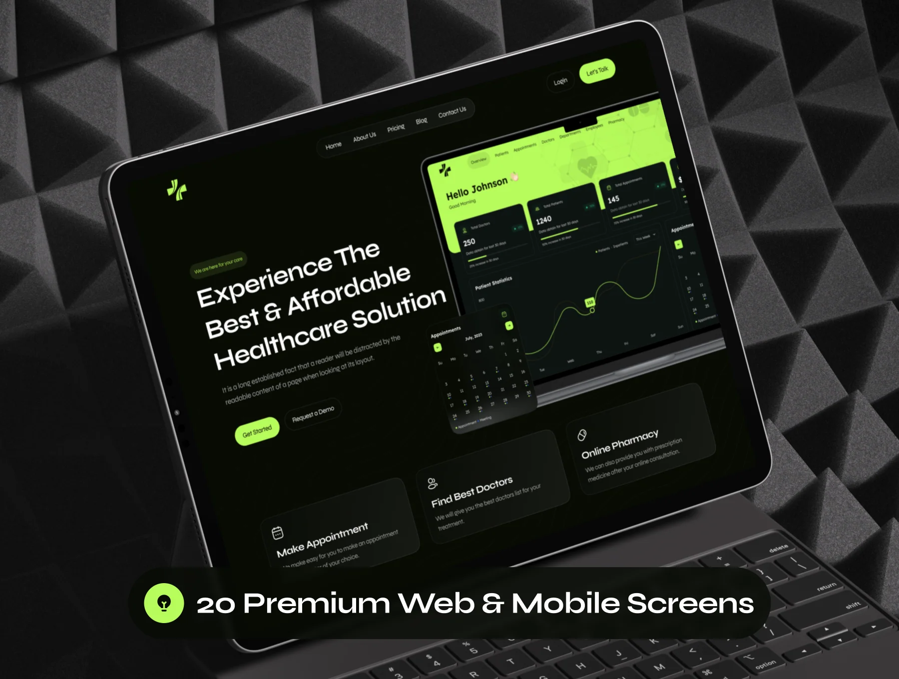SaaS Medical Healthcare Website UI Kit 5