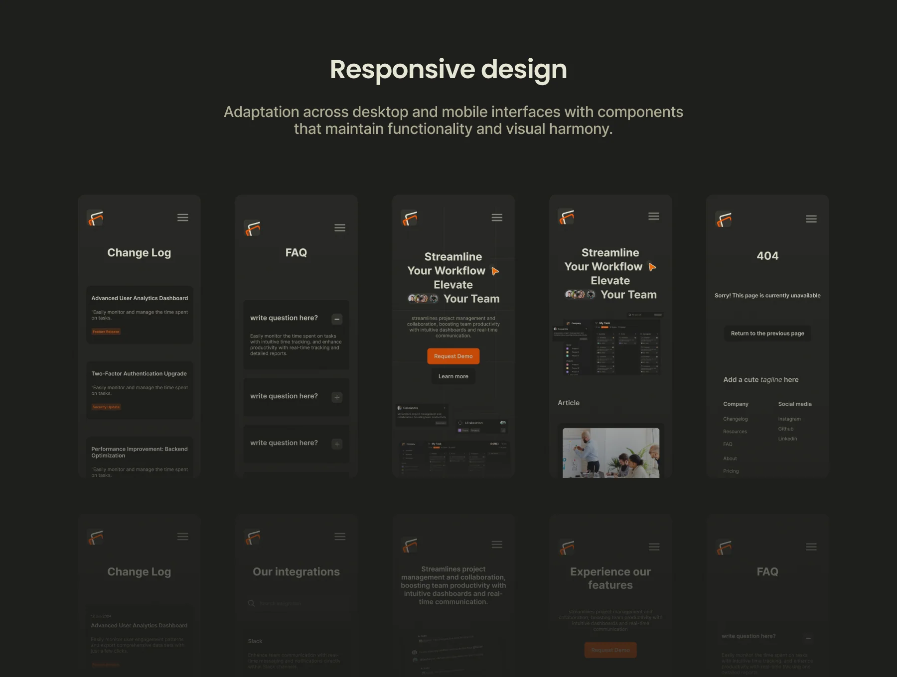 SAAS platform web template 2