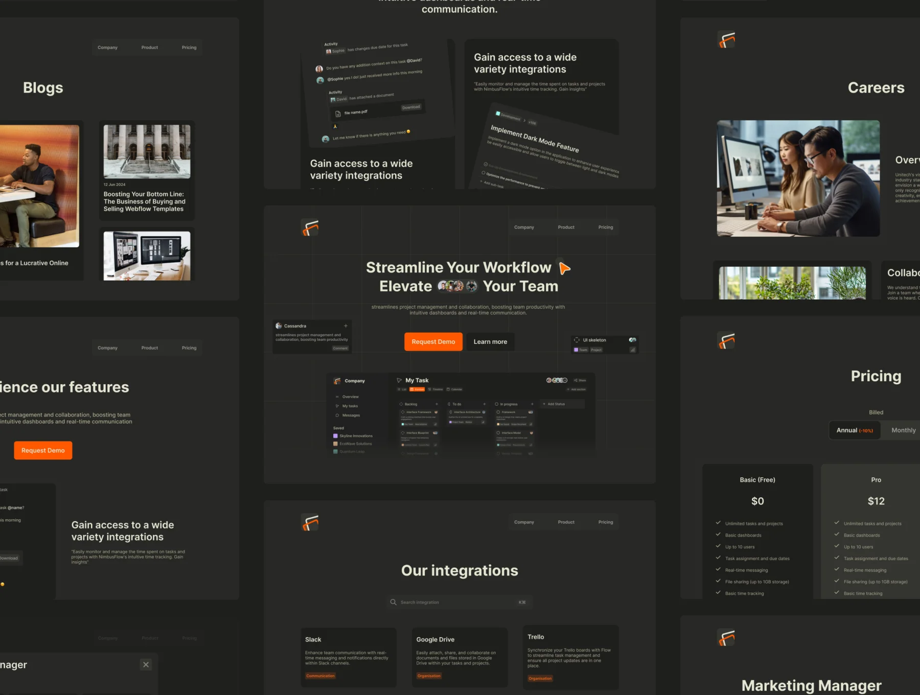 SAAS platform web template 5