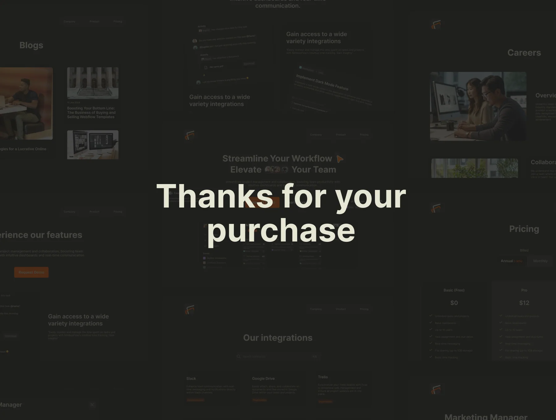 SAAS platform web template 6