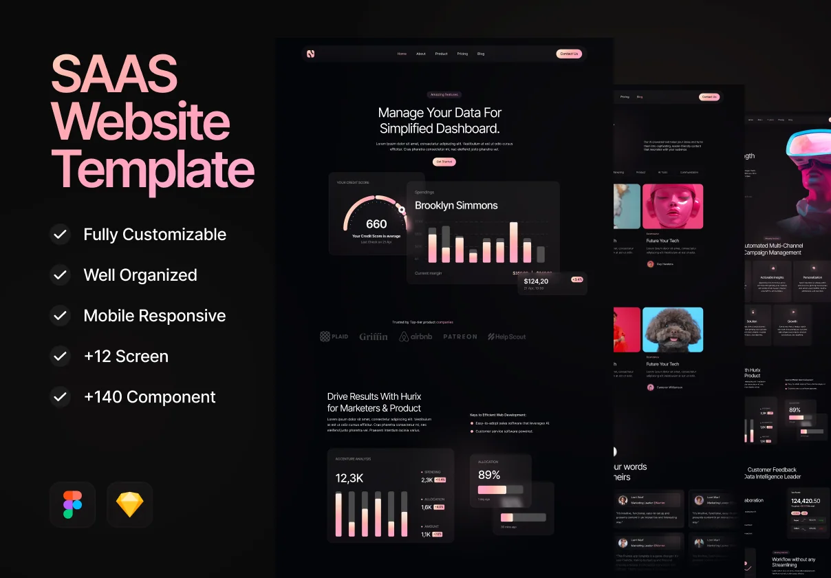 Saas Website Template