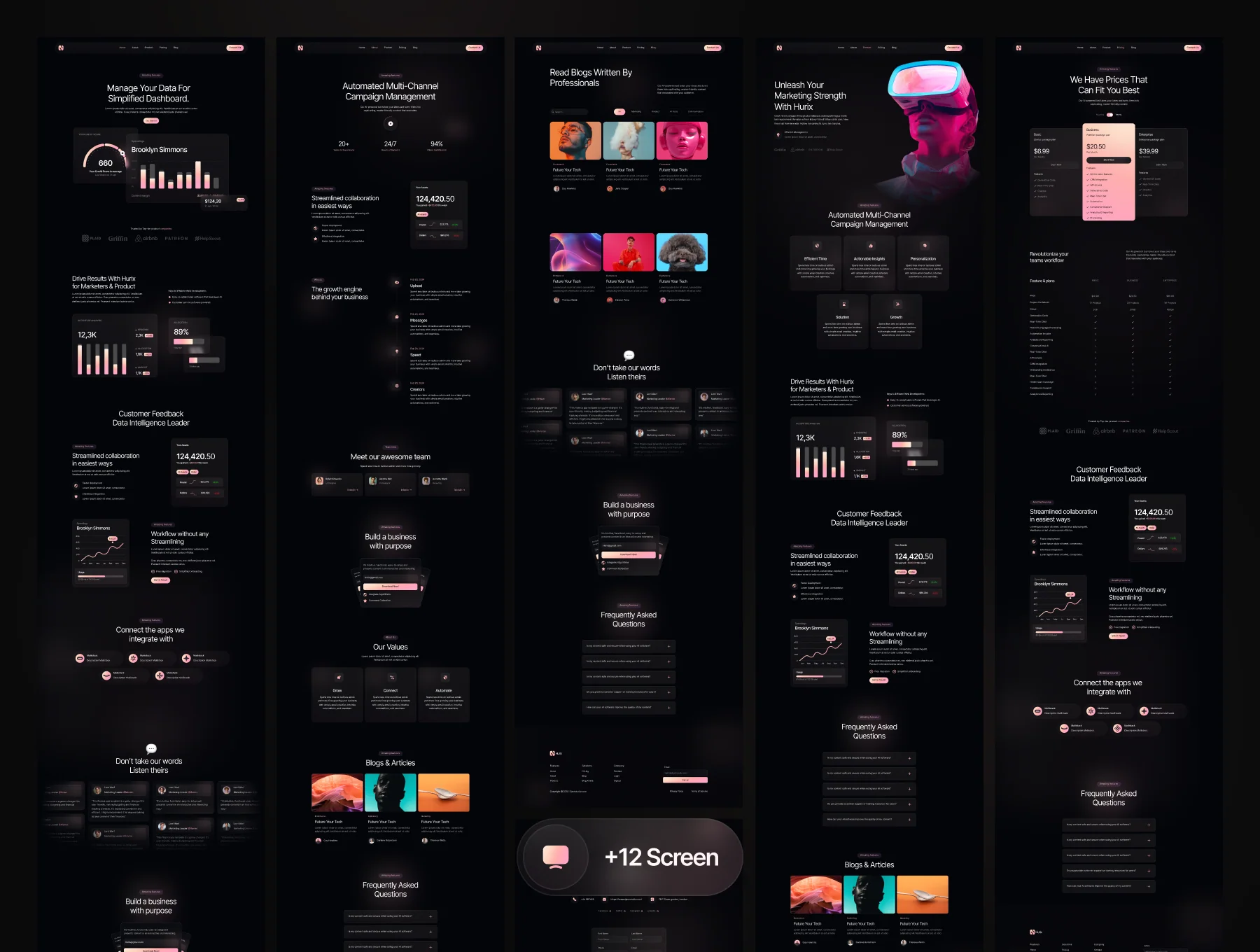 Saas Website Template 3