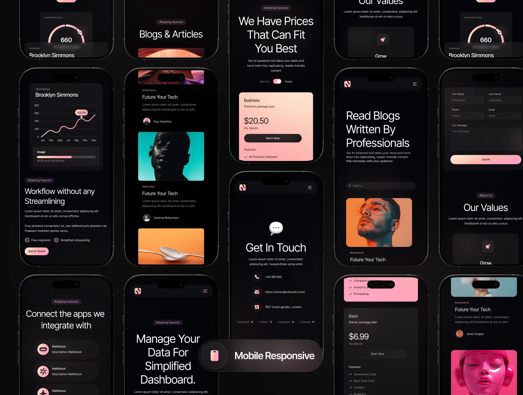 Saas Website Template 4