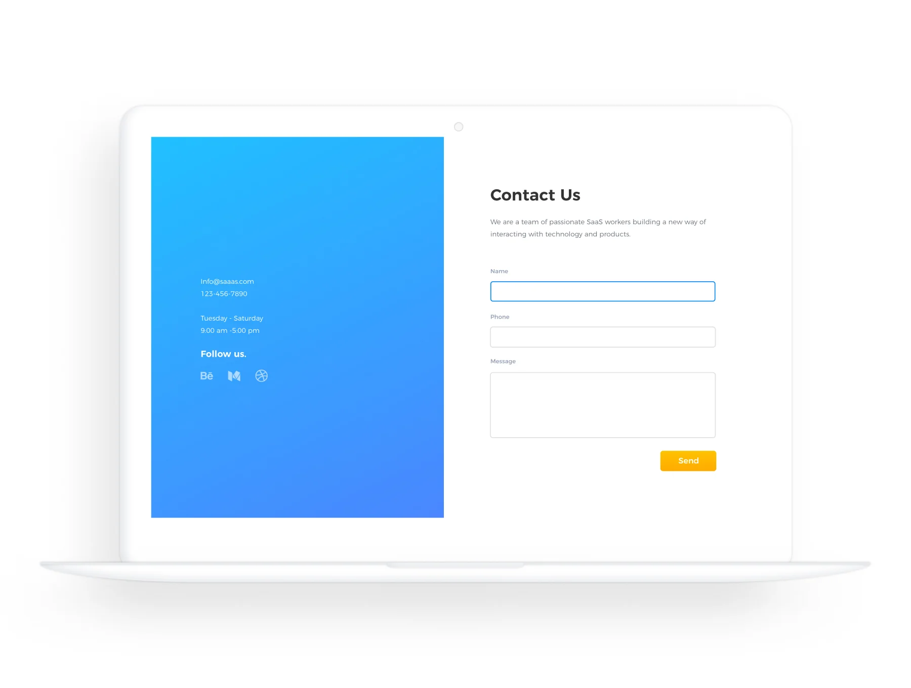 SaaS Website UI Kit 4