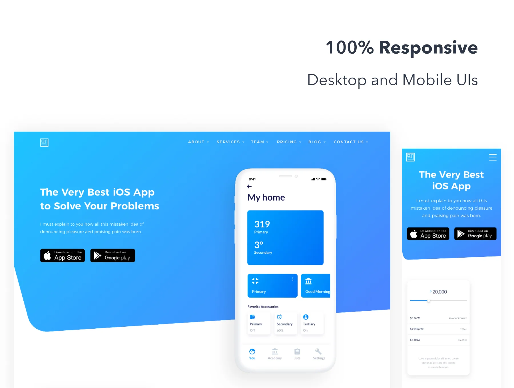 SaaS Website UI Kit 6