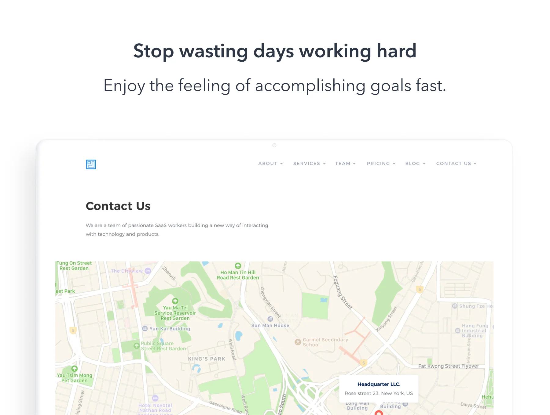 SaaS Website UI Kit 8