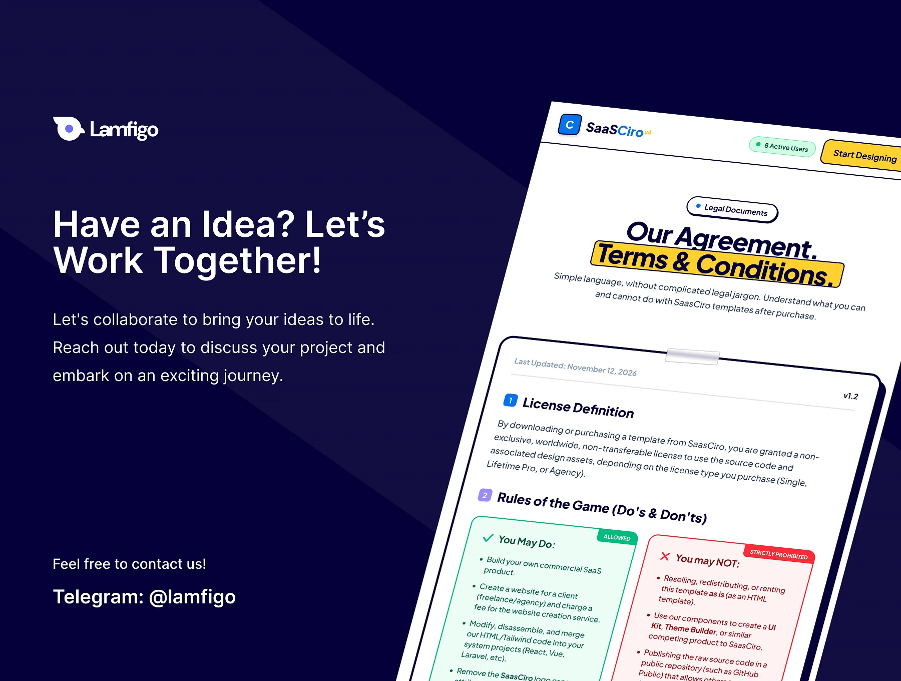 SaaSCiro - Collaborative Marketplace UI Kit 8