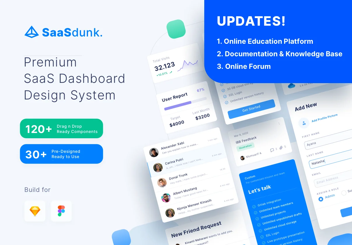 SaaSdunk - SaaS Dashboard UI Kit
