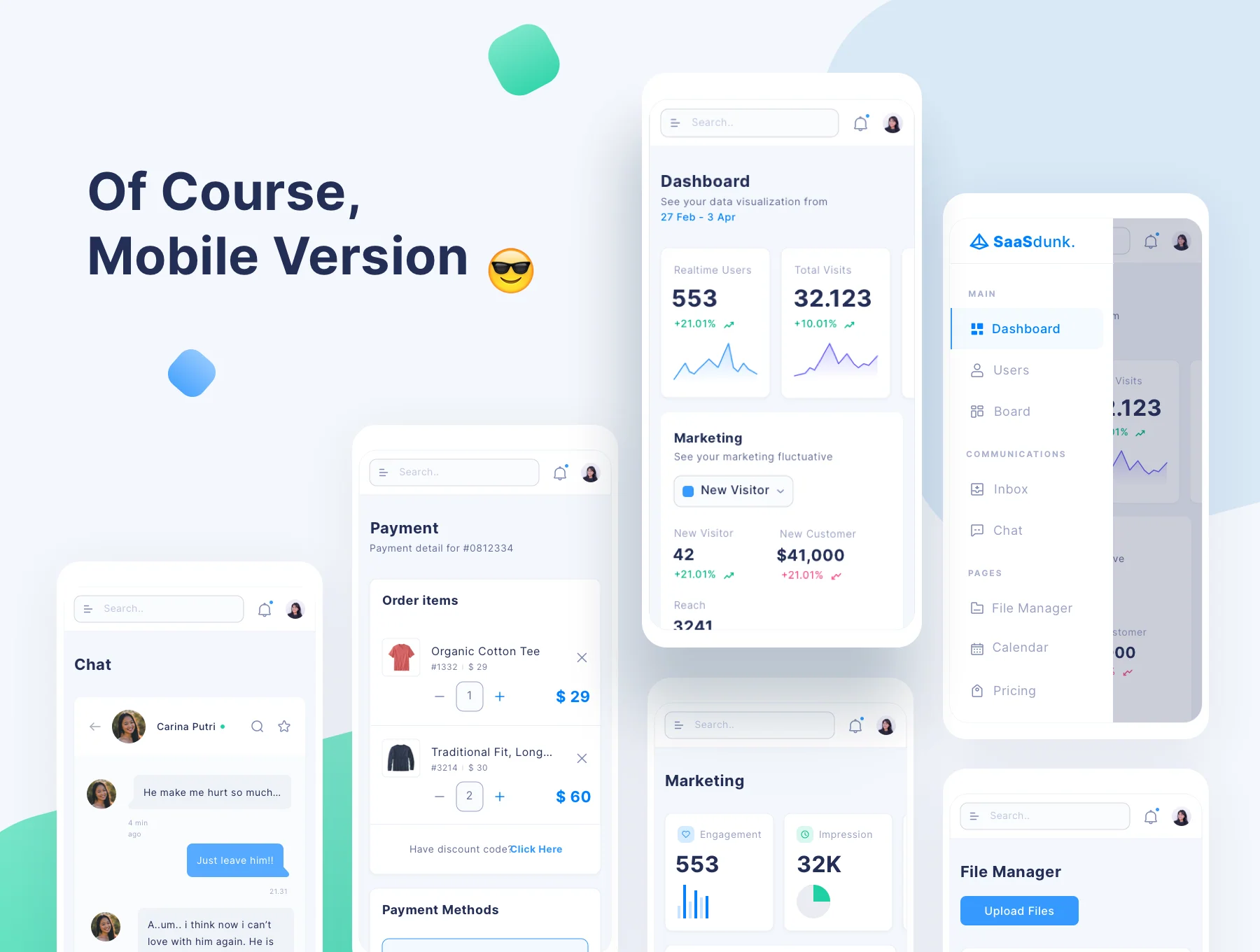 SaaSdunk - SaaS Dashboard UI Kit 8