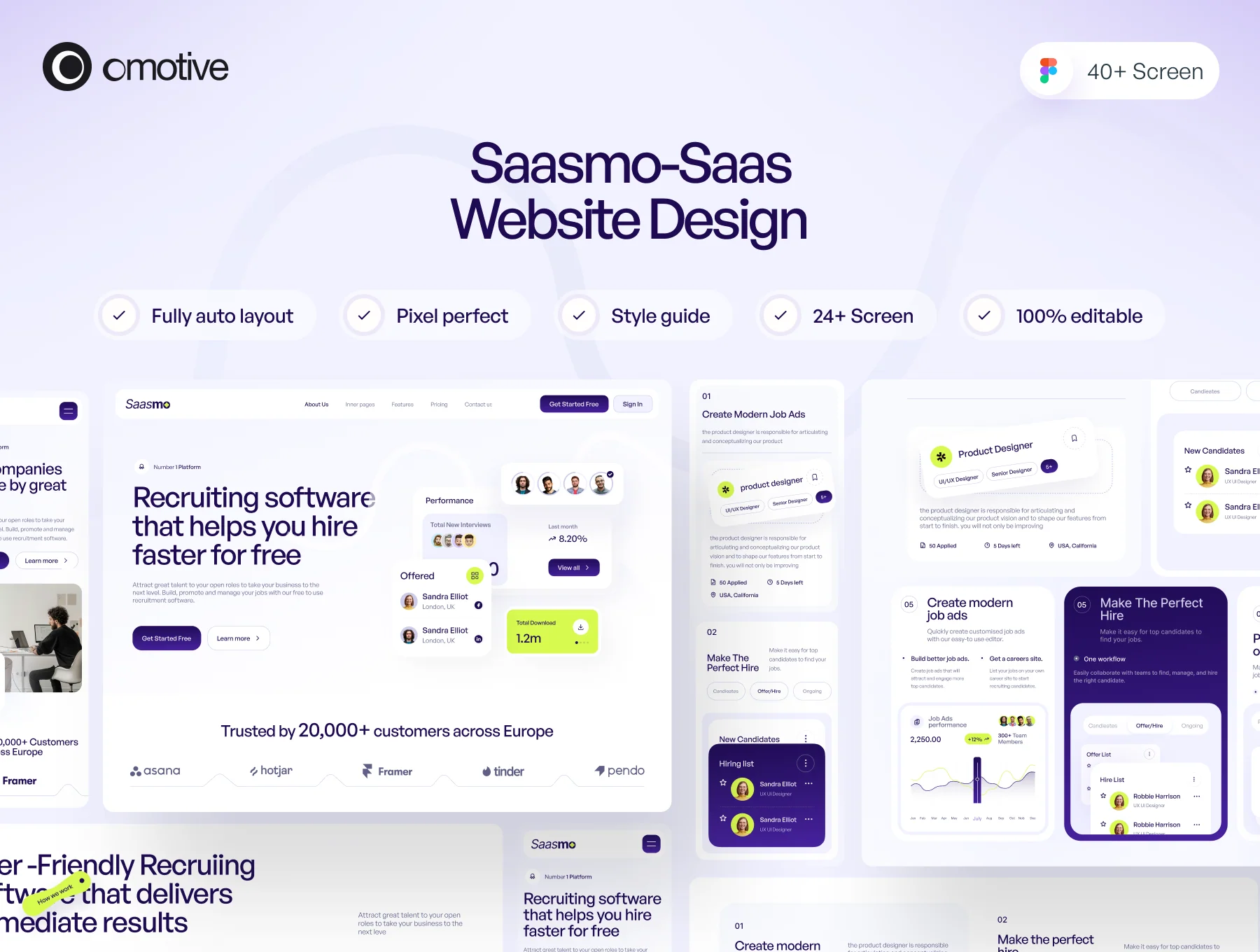Saasmo-Saas website design
