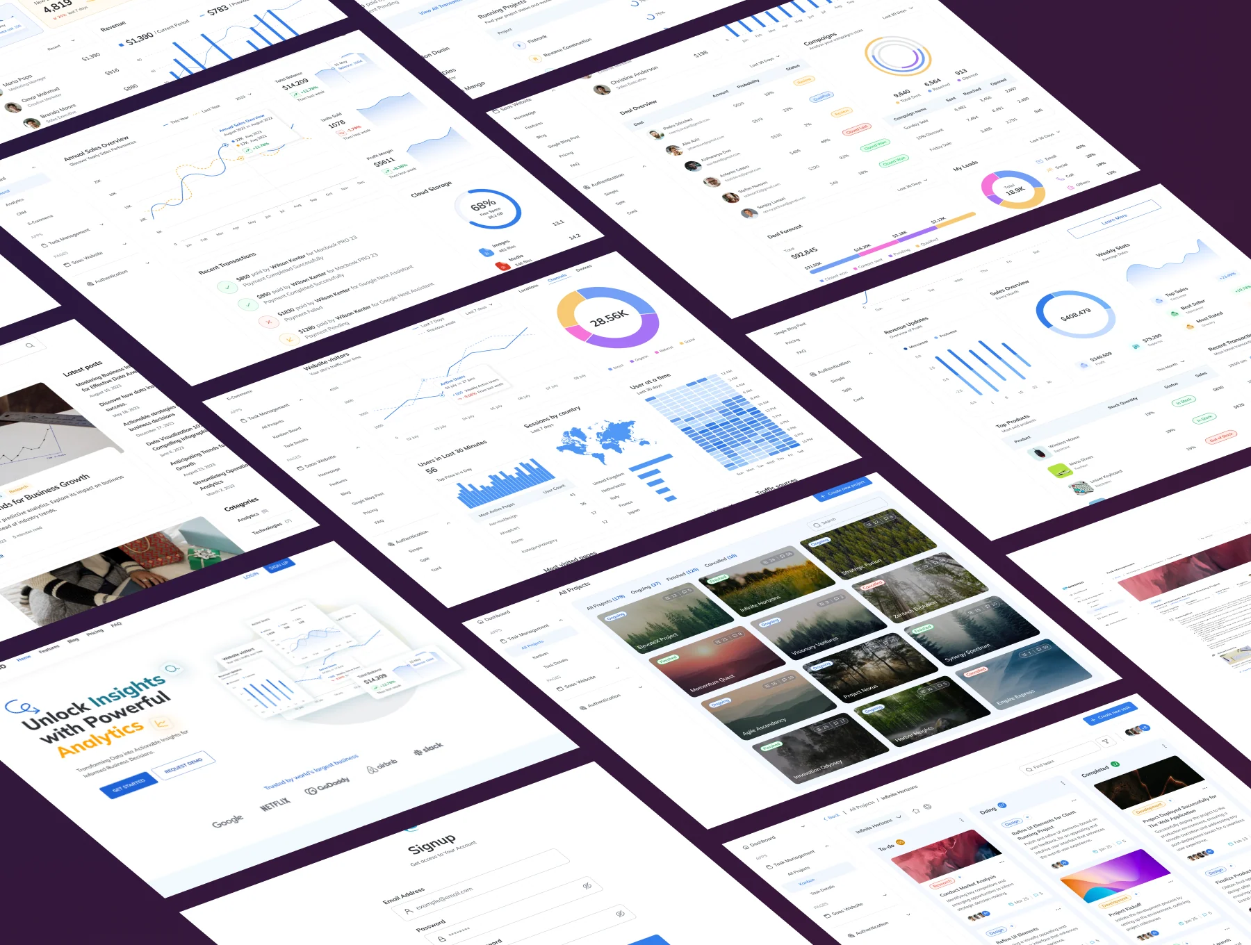 Saasmo - Web Admin Dashboard UI Kit 7
