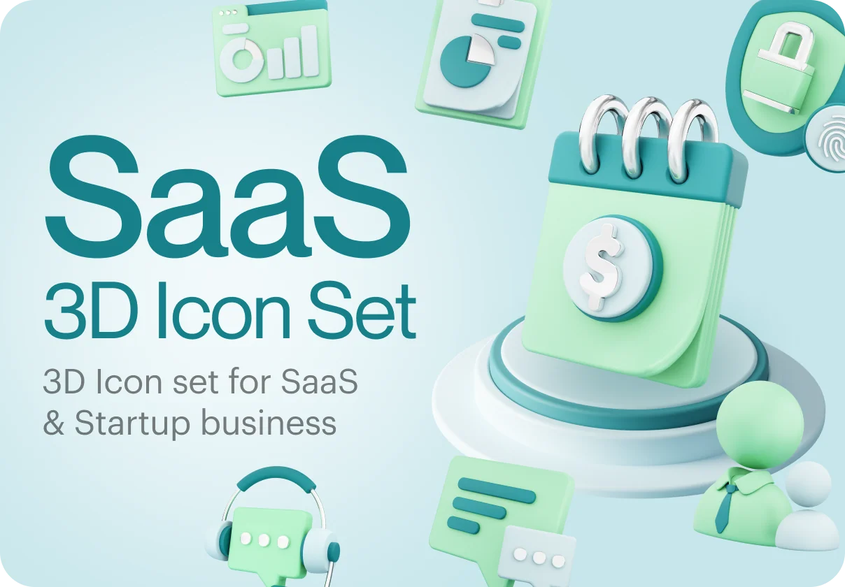 Saasy - SaaS 3D Icon Set