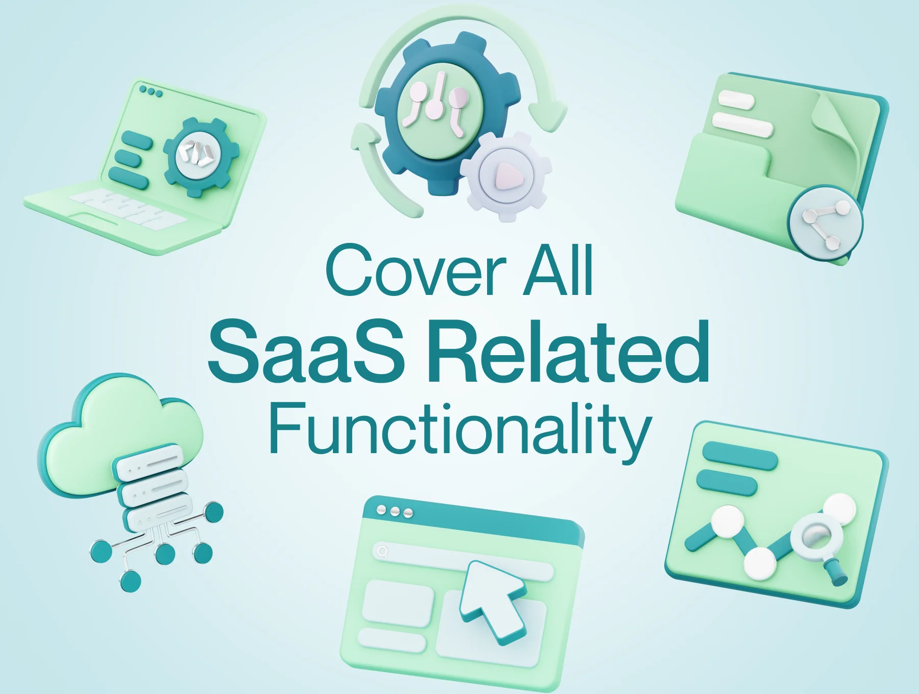 Saasy - SaaS 3D Icon Set 2