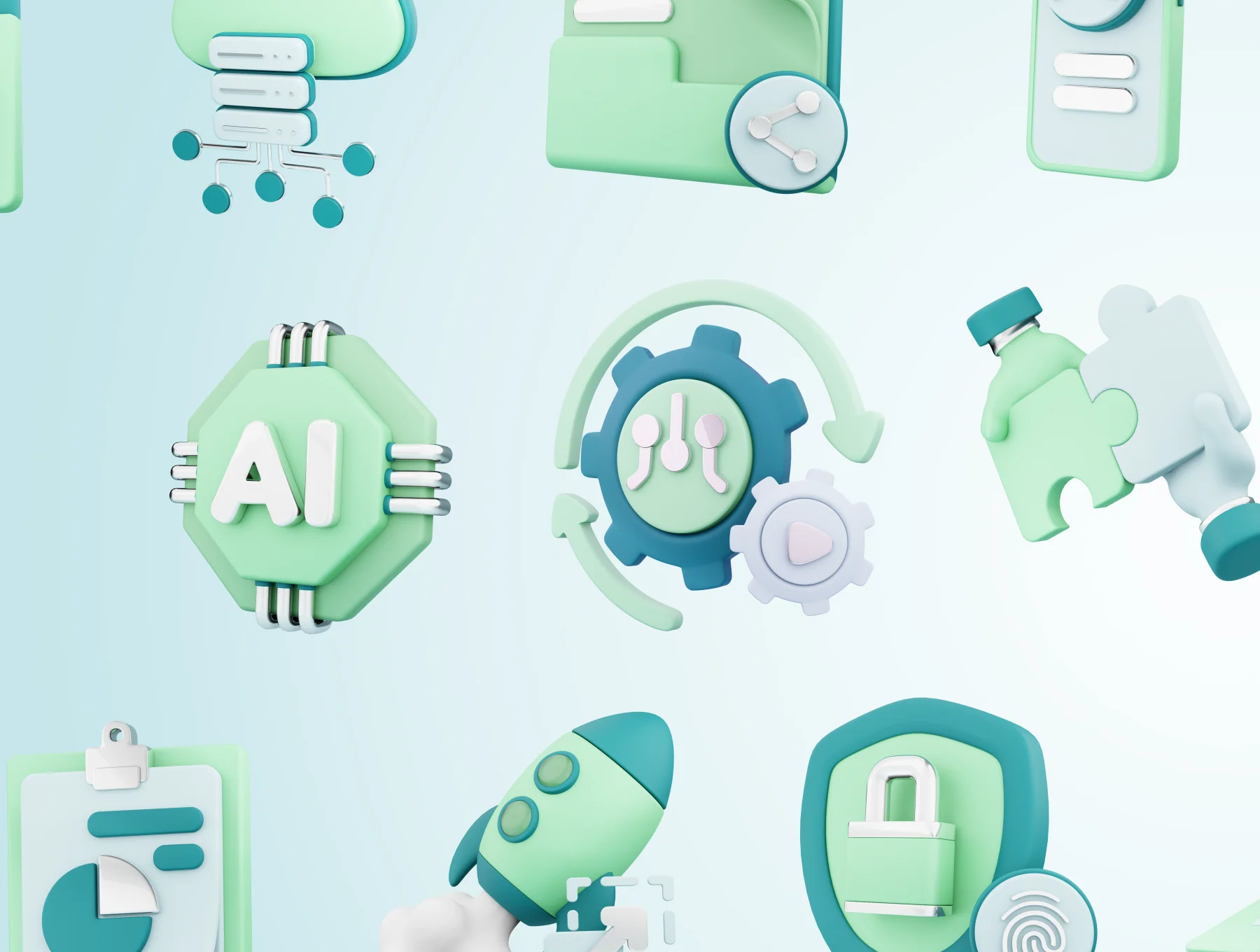 Saasy - SaaS 3D Icon Set 8