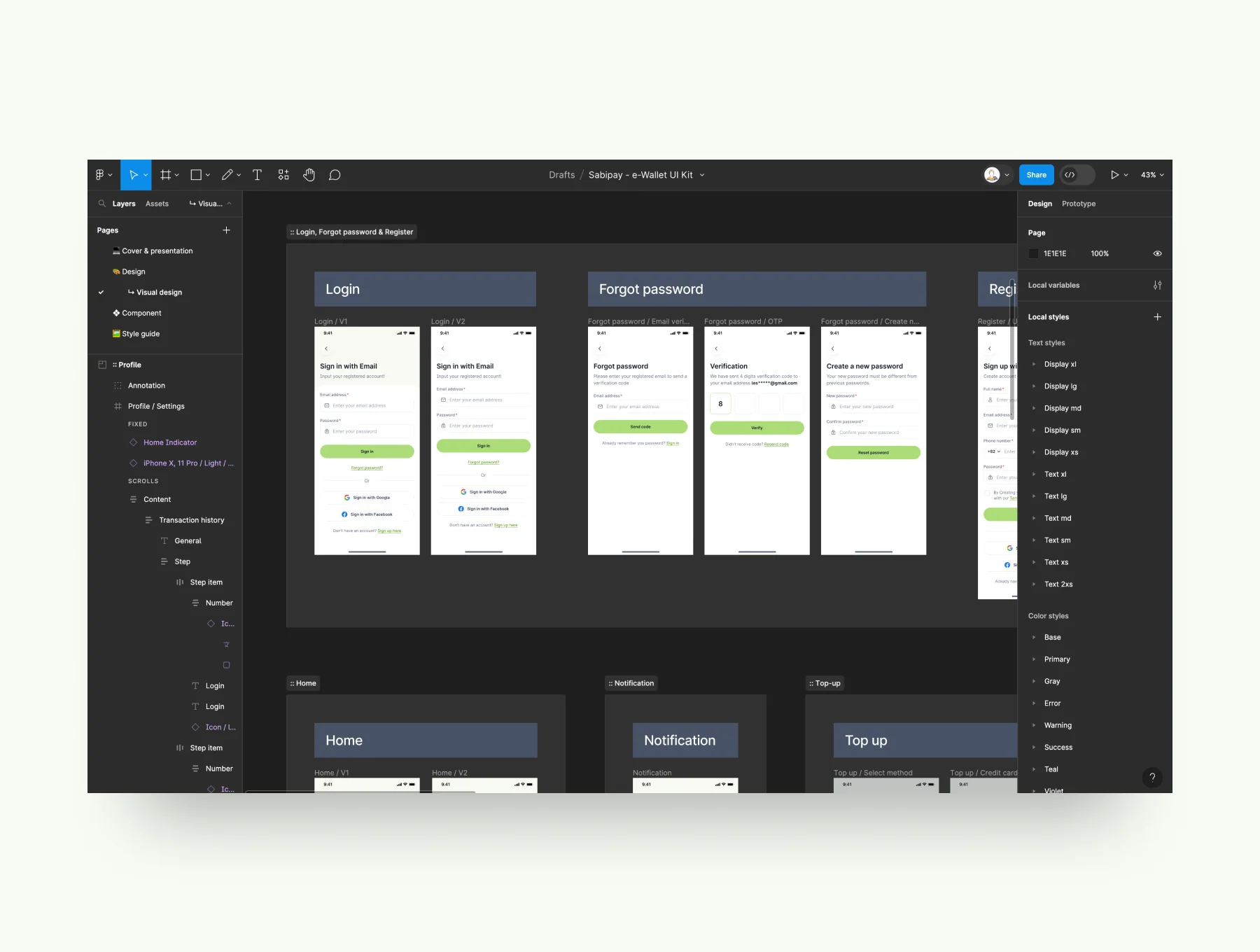 Sabipay - E-wallet UI Kit 5