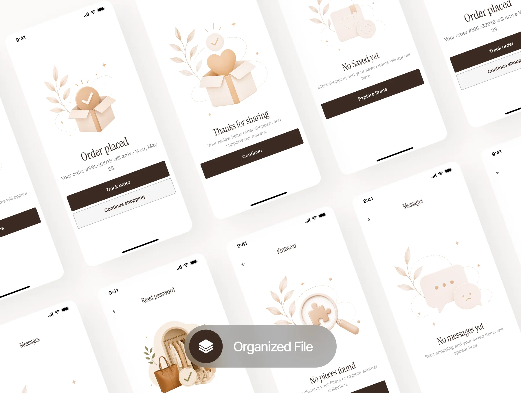 Sable - Fashion E-Commerce Mobile App UI Kit 3