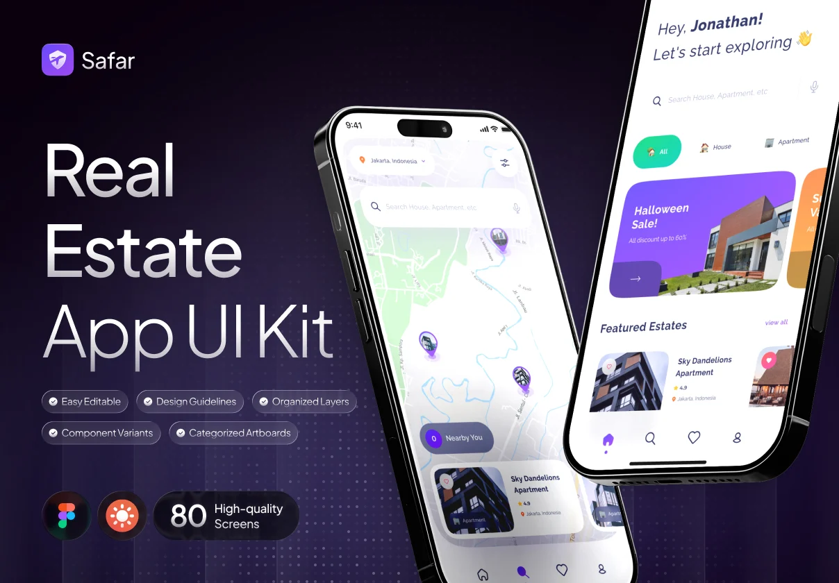 Safar - Real Estate App UI Kit